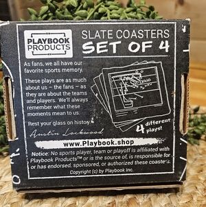 St. Louis Blues Slate Coasters Set of 4 - Black